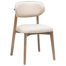JVmoebel Esszimmerstuhl Holz beige/braun