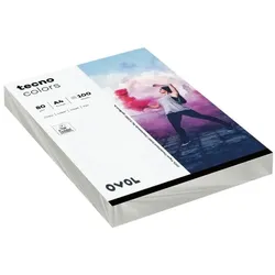 Inapa tecno Farbige Papiere »Rainbow / tecno Colors« grau
