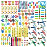 Coradoma Mitgebsel Kindergeburtstag Gastgeschenke Set 140 Teile für Kinder Mitbringsel Kindergeburtstag Junge und Mädchen Giveaway Toys Spielzeug Party Pinata Beutel Kinderparty