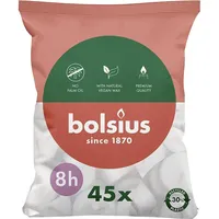 Bolsius Teelichte 45 St. weiß
