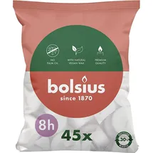 Bolsius Teelichte 45 St. weiß