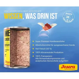 Josera Meat Lovers Menu Beef with Potato 6x800 g) Futter