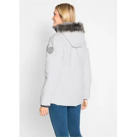 bonprix Winterjacke BONPRIX "Winterjacke in 2-in1 Optik", Damen, Gr. 50, weiß (wollweiß), Web, Obermaterial: 100% Polyester. Futter: 100% Polyester.