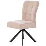 Esszimmerstuhl Polsterstuhl Drehstuhl Küchenstuhl Stuhl modern Chenille Rosa