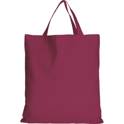 5er | 15er | 50er Pack Baumwolltasche - 28 Farben | mit zwei kurzen Henkeln | 38x42cm | Jutebeutel | Einkaufstasche | unbedruckt, bordeaux