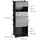 Relaxdays Schuhregal 49 x 126 x 37 cm schwarz / schwarz