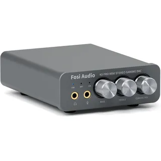 Fosi Audio K5 Pro (Bass Boost), Kopfhörerverstärker Grau