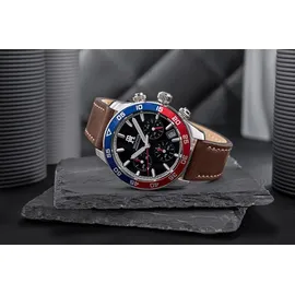 Tommy Hilfiger TH85 Chronograph Herrenuhr 1792166 + BOX - Braun/Schwarz/Blau