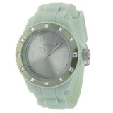 Oozoo Damen-Armbanduhr Analog Silikon C4359 Pastel Jade Strass