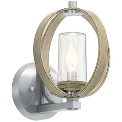 Grand Bank Outdoor Wandleuchte antik grau, Aluminium gebürstet Kichler KL-GRAND-BANK1-DAG