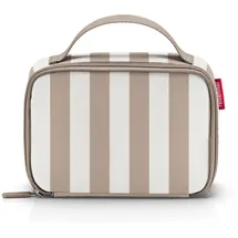 Reisenthel thermocase summerstripes Coffee – Kleine Kühltasche gestreift, braun-weiß, recycelt
