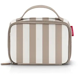 Reisenthel thermocase summerstripes Coffee – Kleine Kühltasche gestreift, braun-weiß, recycelt