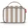 Reisenthel thermocase summerstripes Coffee – Kleine Kühltasche gestreift, braun-weiß, recycelt