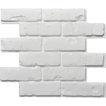 Decosa Wandpaneel Creativstein Brick Weiß 1 St. 59,5 x 50 cm