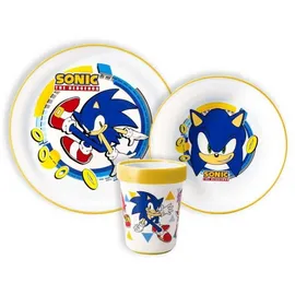 Sonic The Hedgehog rutschfestes Essgeschirr, Mikro-Kunststoff-Set