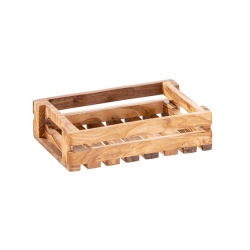 APS Table Caddy OLIVE, Rustikales Tablett auf dem Gewürzstreuer oder Brotkörbe Platz finden, Maße ca. (B x L x H): 22 x 15 x 6 cm