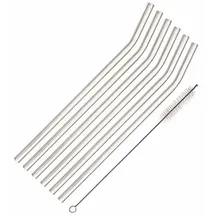 Westmark Trinkhalme gebogen 6 St. Transparent