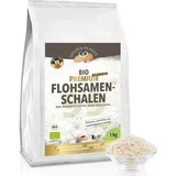 GOLDEN PEANUT Flohsamenschalen Bio 500 g, 99% Reinheit, Indien, ballaststoffreich, glutenfrei, vegan, Naturprodukt