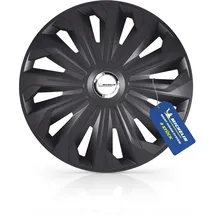 Michelin Radkappen MX-FB 13 Zoll Universal Radzierblenden 4er Set Fürs Auto ABS Kunststoff, Schwarz