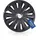 Michelin Radkappen MX-FB 13 Zoll Universal Radzierblenden 4er Set Fürs Auto ABS Kunststoff, Schwarz