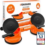 Gakago Saugheber (2er Pack) Ergonomische - rutschfeste Sauggriffe 120 kg