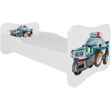 Feldmann-Wohnen Kinderbett Gonzalo 80 x 160 cm Holz weiß blau
