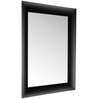 Kartell Francois Ghost, Wall Mirror, 88 x 111 cm, Schwarz Undurchsichtig glänzend