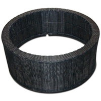 Outsidelivi DecoWall Wicker II, Schwarz