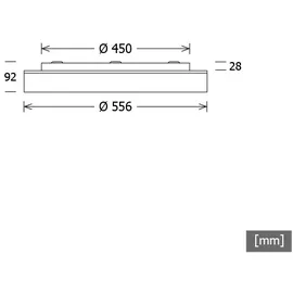 LTS Licht & Leuchten LUNS 104,840,1/DALI 1 LED weiß