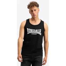 Lonsdale Averham ärmelloses T-shirt 2 Einheiten - Black / marl Grey - XL