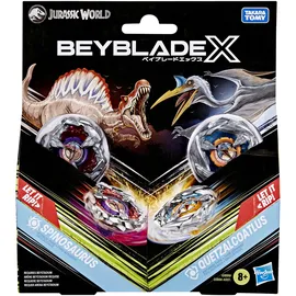 Beyblade Hasbro Beyblade X Jurassic World Spinosaurus vs. Quetzalcoatlus Multipack Set