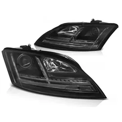 XENON LED Tagfahrlicht Scheinwerfer für Audi TT 8J 06-10 schwarz