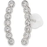 Bruno Banani Ohrstecker Ear Climber Silber 925 mit Zirkonia 925
