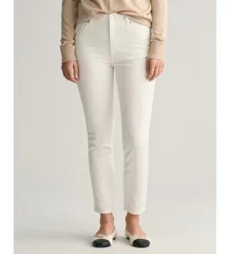 Gant für Damen. 4100224 Slim Fit Knöcheljeans weiß (26), Lässig, Baumwolle