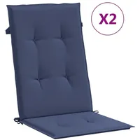 vidaXL Palettenkissen 2 St. 40 x 40 x 5 cm Marineblau