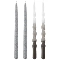 Bloomingville Frost Kerzen 4 St. grau