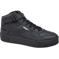 Puma Carina Street Mid Sneaker Black Black Rose Gold, 37 EU