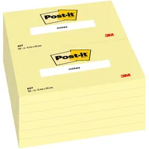 3M Post-it Notes Haftnotizen, 102 x 76 mm, gelb 100 Blatt-Block (657)