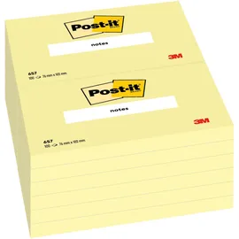 3M Post-it Notes Haftnotizen, 102 x 76 mm, gelb 100 Blatt-Block (657)