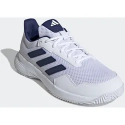 Tennisschuh ADIDAS PERFORMANCE, Gr. 45, cloud weiß, dunkelblau, cloud weiß, Textil, Synthetik, sportlich, Schuhe