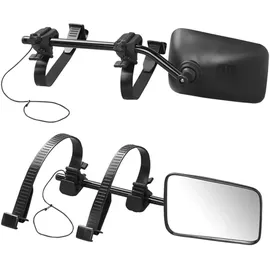 PRO PLUS 2x Universelle Wohnwagenspiegel mit elastischen Spanngummis Links u. Rechts – Inkl. Aufbewahrungstasche Caravanspiegel mit Flachglas