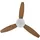Beliani Deckenventilator mit Licht MLAVA