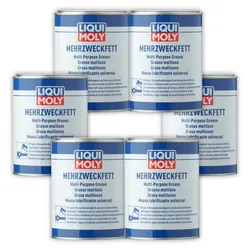6x 1KG LIQUI MOLY 3553 Schmierfett Mehrzweckfett Wälzlagerfett Gleitlagerfett
