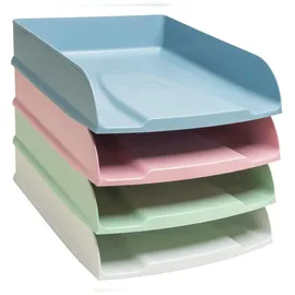 Exacompta 111303SETD 4 Briefablagen Combo Styli Autentik Farben sortiert