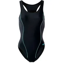 AQUAWAVE Abra Badeanzug - Black / Aqua Splash - M