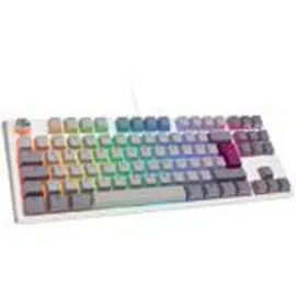 Ducky One 3 TKL Gaming Tastatur, RGB LED - MX-Brown (DE, Kabelgebunden), Tastatur, Grau
