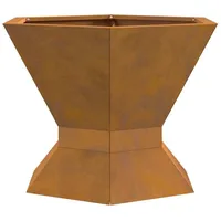 vidaXL Feuerstelle Sechseckig 50x50x40 cm Cortenstahl vidaXL