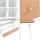 [en.casa] Reyljand Bücherregal 120 x 70 x 40 cm Weiß/Teakoptik
