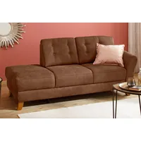 Home Affaire "Trondheim", braun (cognac), B:194cm H:89cm T:92cm, Luxus-Microfaser Lederoptik (100% Polyester);Struktur weich ( 97% Polyester, 3% Baumwolle);Luxus-Microfaser ALTARA NUBUCK (100% Polyester), Sofas, Recamiere, freistehend, mit Federkern,