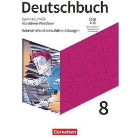 Cornelsen Verlag Deutschbuch Gymnasium - Nordrhein-Westfalen - 2021 - 8. Klasse - Arbeitsheft mit interaktiven Übungen online